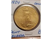 1924 ST. GAUDENS $20. GOLD PC. BU