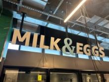 Milk & Eggs Signage