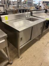 Stainless Steel Sink Table W/ Storage