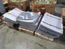 pallets of scrap aluminum printing plates