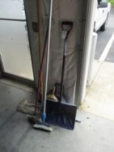 LOT-SHOVEL/ASST. BROOMS & BRUSHES