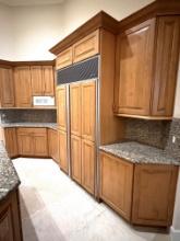 All Kitchen Cabinets, Upper & Lower in 3 Sections: (2) Runs 13 Ft Long & (1) Run 7 Ft Long with Rais