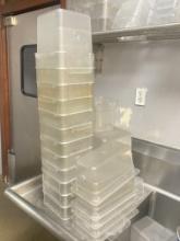 Large Lot of Cambro Food Containers, Various Sized Inserts, Measuring Containers - Located throughou