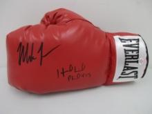 Mike Tyson Evander Holyfield signed autographed boxing glove PAAS COA 192