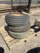 PALLET OF EQUIPMENT TIRES AND WHEELS