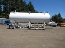 1989 KLEIN PRODUCTS 30' PORTO TOWER SINGLE AXLE WATER TANK TRAILER