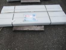APPROX (200) SIMPLE SPACE 8' X 3' GRAY/WHITE METAL ROOF PANELS (UNUSED)