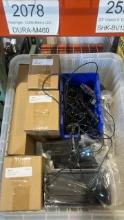 ASSORTED GARMIN CAMERAS, CENTER CONSOLE TRAYS, DESKTOP WASTEBASKETS