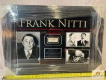 Frank Nitti Signed Cut Photo Frame