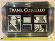 Frank "The Prime Minister" Costello Signed Cut Photo Frame
