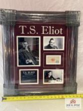 T.S. Eliot Signed Cut Photo Frame