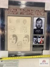 John Wayne Gacy Hand Drawn Portraits Photo Frame