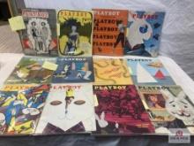 1954 Playboy Magaines, compete set of 12