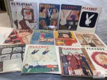 1956 Playboy Magaines complete set of 12 + extra Janunary