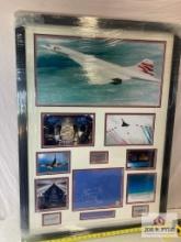 Guy Bannister "Concorde Airplane" Signed Cut Photo Frame