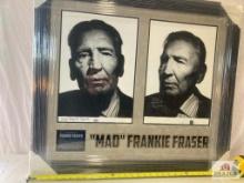 Frankie "Mad" Fraser Signed 12X17 Collage Photo Frame