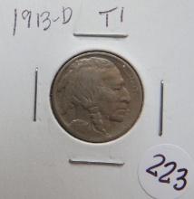 1913-D Buffalo Nickel