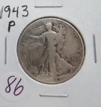 1943-P Walking Liberty Half Dollar