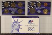 2001 US PROOF SET (WITH BOX)