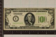 1928-A US $100 FRN, GREEN SEAL REDEEMABLE IN GOLD