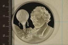1.26 TROY OZ. PF STERLING SILVER HOT AIR BALLOON