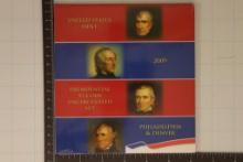 2009-P&D PRESIDENTIAL $1 UNC 8 COIN SET IN