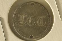 LOVE TOKEN ON 1886 SILVER SEATED LIBERTY DIME