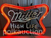 MILLER HIGH-LIFE NEON SIGN  **NO SHIPPING AVAILABLE**