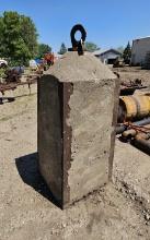 Large Concrete Weight - Approx. 65" Tall