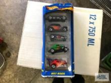 HOT WHEELS, HOT RODS, SET OF FIVE. SEE PICTURES FOR TYPE AND MODELS.