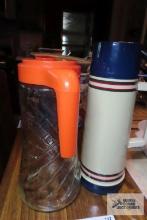 Tang pitcher and Aladdin thermos