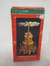 Holiday Traditions Christmas Carousel in Original Box