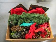 Christmas Wreaths, Garland and Bows