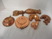 Five Copper Molds and The Cook's Bazaar Copper/Brass Key Holder