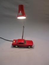 Vintage 1965 Red Ford Mustang Adjustable Desk Lamp By Swank