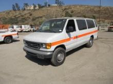 2003 Ford E350 Utility Cargo Van,