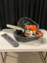 STIHL 021 Rollomatic E Gas Powered Chainsaw in POULAN Case - See pics