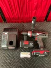 4 pcs Craftsman Power Tools. 1/2" Power Drill w/ 2 19.2 Volt Batteries & Charger. Tested, Works. ...