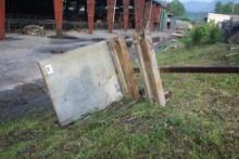 Steel - 42" x Adjustable Length (6 - 14' )Lumber Cart w/Even End
