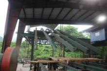 Inclining Transfer Deck, 5 Strand x 12' x 70' , No Idler End, Has Dr Chains