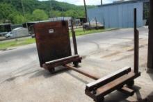 Steel Lumber Cart 42" x Adjustable Length (16' Max) w/Even Ender