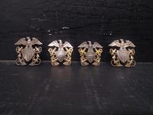 Collection 4 US Navy Eagle and Anchor Military Pin