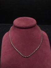 Sterling Silver Italy Rope Necklace 7.1 grams