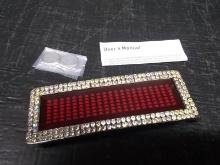 LED Programmable Belt Buckle -Red
