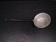 Vintage Aluminum Ladle with Wood Handle