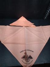 Vintage BSA Scarf-(2) Siouan Scout Reservation -Peach