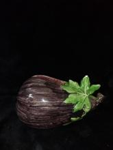 Vietri Italy Pottery Eggplant Covered Box