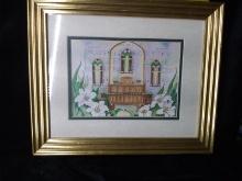 Artwork-Framed and Double Matted Print-The Sanctuary Pulpit