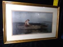 Artwork-Framed and Double Matted Print-Alone and Forsaken by H.Vosberg