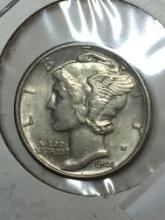 1944 D Silver Mercury Dime 